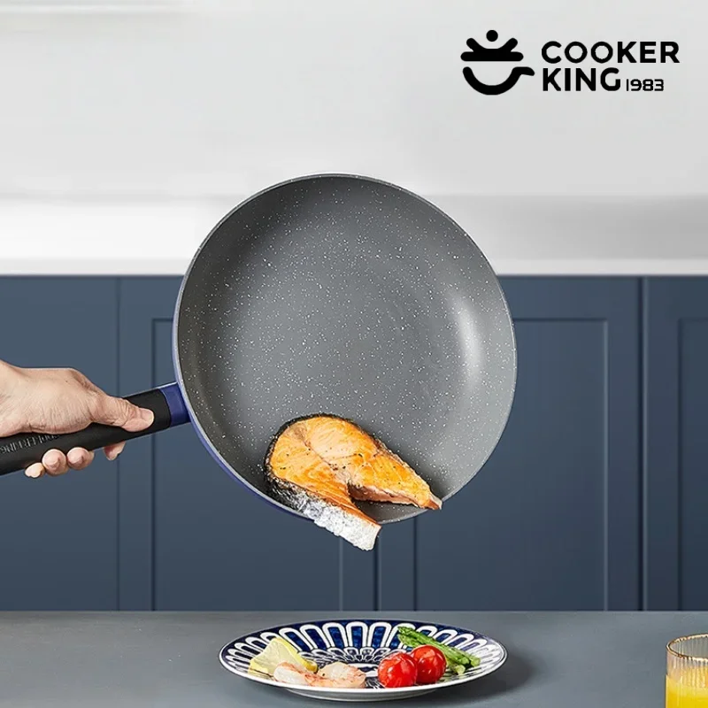 

COOKER KING 26 см медицинская сковорода с каменным покрытием для стейка бездымная кастрюля многофункциональная кастрюля для пищевых добавок для газовой плиты