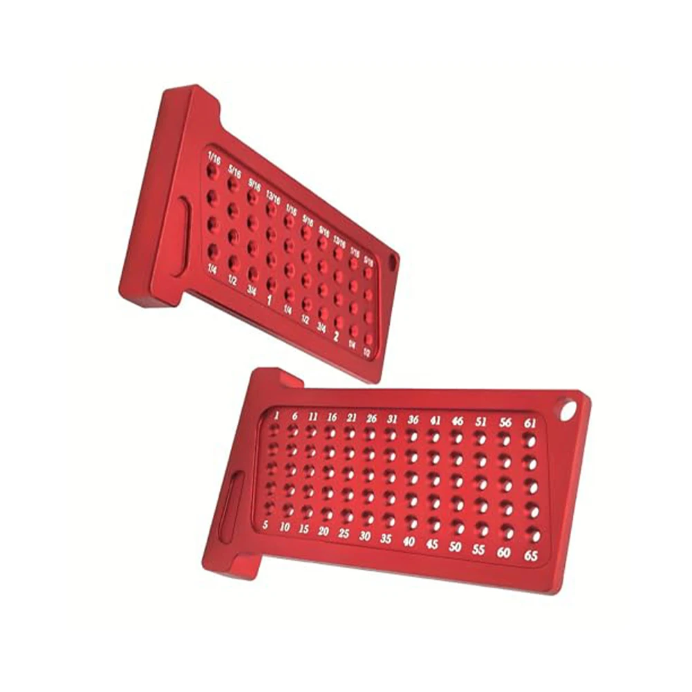 2PCS Houtbewerking Gat Scribes Multifunctionele Houtbewerking Scribes T-Liniaal Set: Meetinstrumenten T65mm Houtbewerking Markering Liniaal