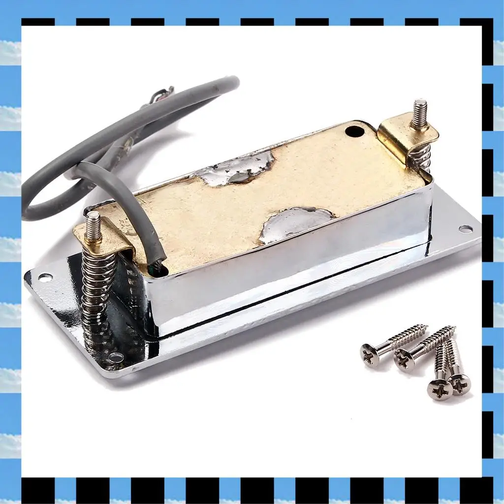 ABME Chrome Silver Mini LP Guitar Humbucker Pickup Sealed Pick Up Music Repair Parts