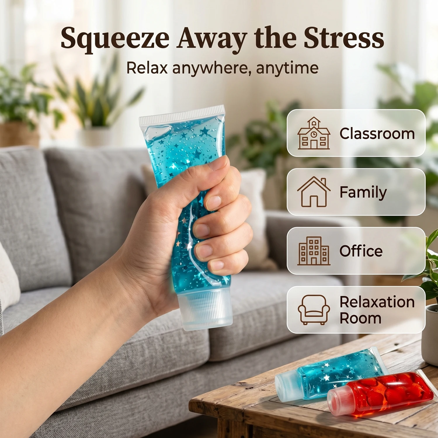 Toothpaste Stress Ball Shapeable Squishy Gift Non-Bounce Jam for Anti Stress Fruit Filled Gifts Birthday Party Favors Novelty
