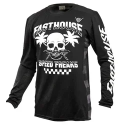 Camiseta de Motocross para ciclismo, camisa para bicicleta de montaña, descenso, 2024