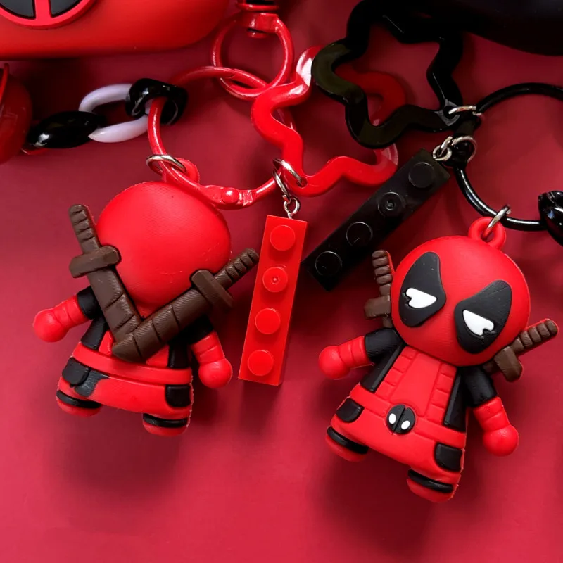 Cartoon Marvel Deadpool Earphone Case For Sony LinkBuds S/WF-LS900N Silicone Wireless Earbuds Protective Cover With Keychain