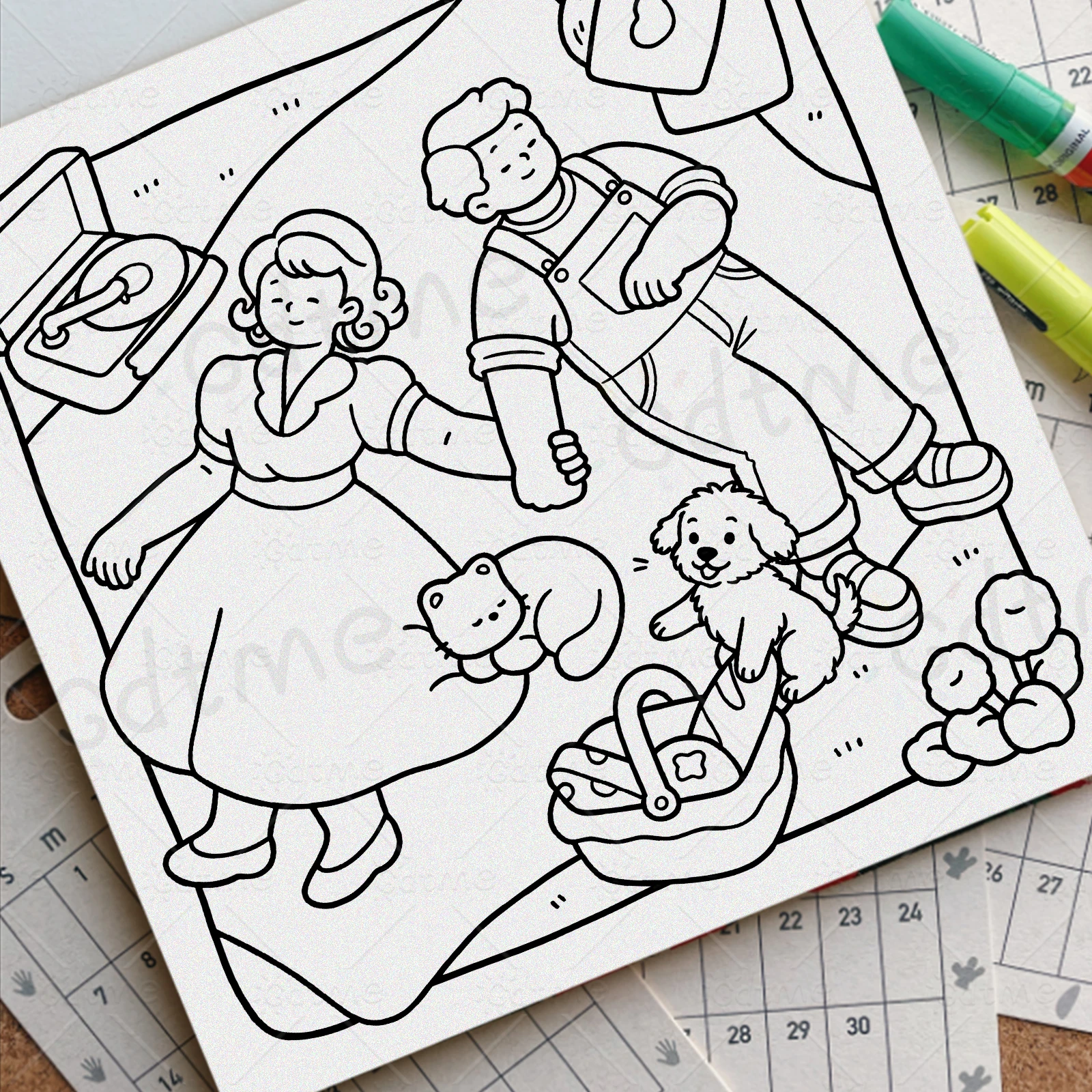 LOVE MOMENTS Malbuch für Erwachsene mit Niedlichen Gemütlichen Täglichen Aktivitäten zur Entspannung (Gemütliche Räume zum Ausmalen) – Detail 4