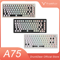 DrunkDeer A75 Rapid Trigger Mechanical Keyboard, Barebone TKL Gaming Keyboard Magnetic Switch Keyboard,RGB Wired Compact 82 Keys