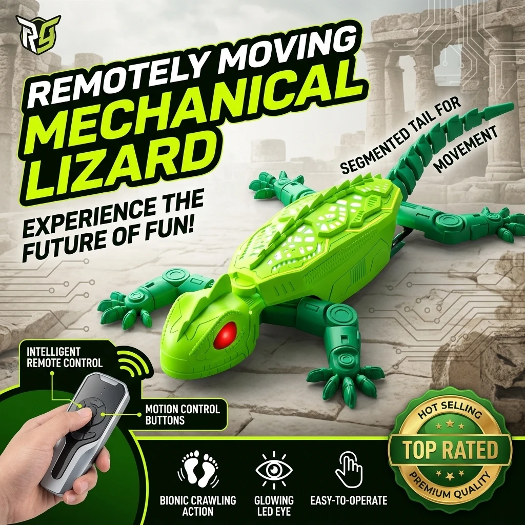 Gecko Lighting & Decor - RC Electric Gecko Toy Features Colorful