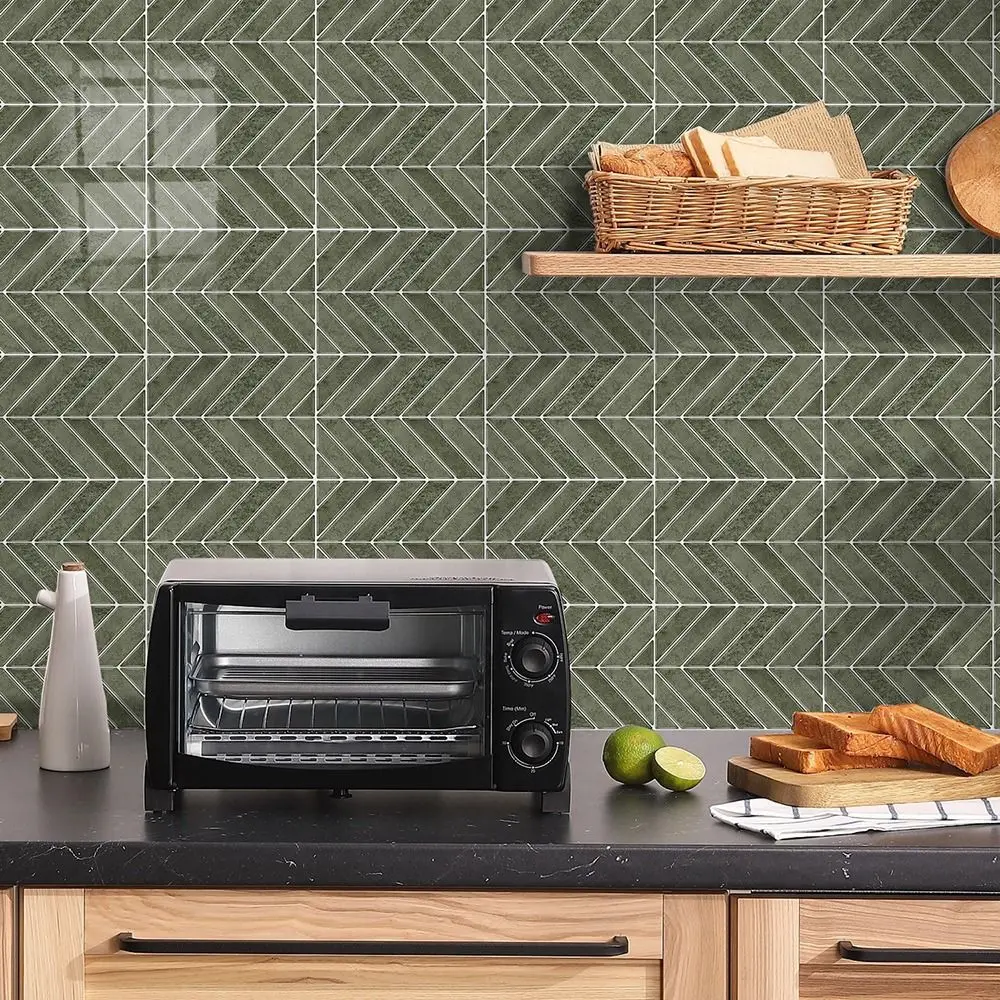 Multicolor Tile Wall Sticker Waterproof 3D Tile 3D Kitchen Wall Paper Self-Adhesive Peel-and-stick Backsplash Stickers