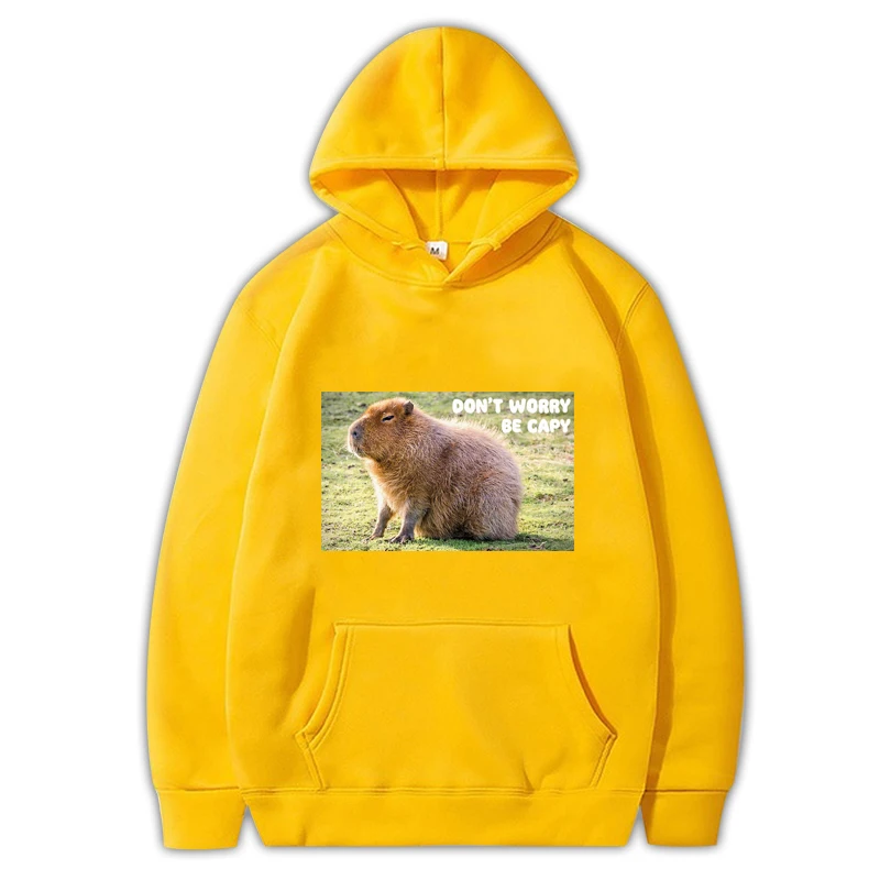 Funny Capybara Hoodies for Women/Wen Pullover Y2k Hoodie Unisex Hip Hop Casual Sweatshirt Oversize Winter Outwear Punk Harajuku