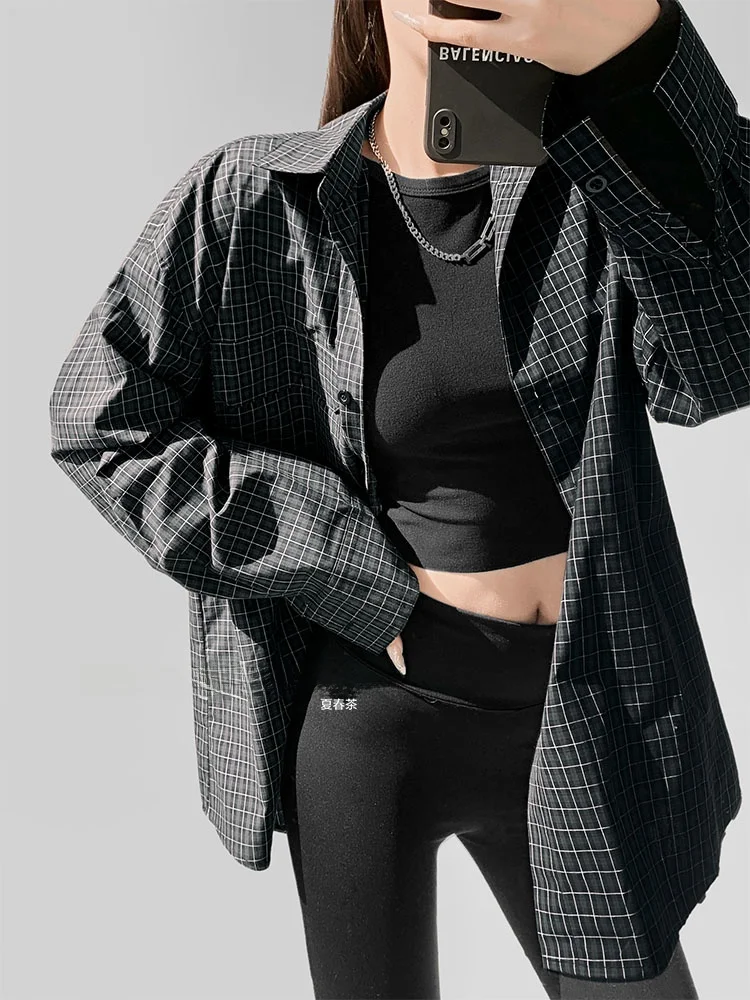 

Лето-весна Чай Винтаж Плед Свободный Длинный Све Женский irt Jaet Осень Зима Faion Повседневный Универсальный Хлопок Полиэстер...