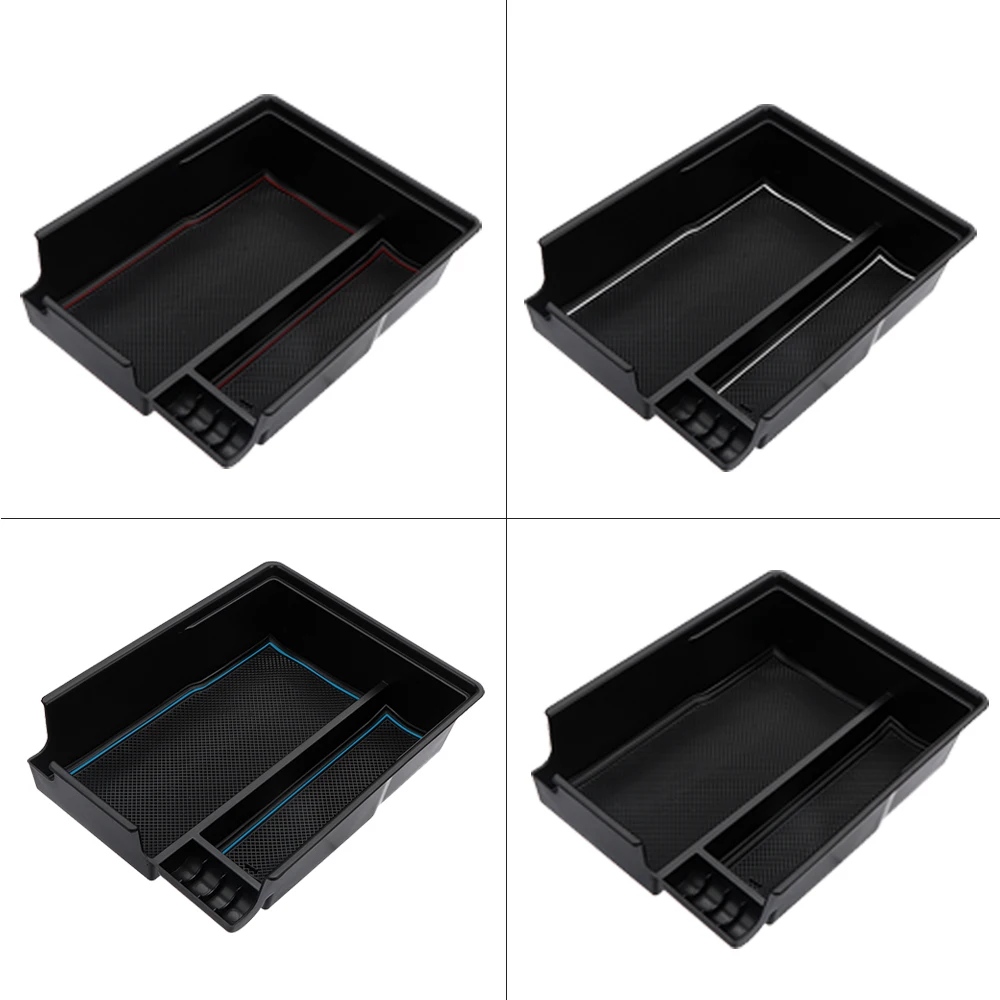 

For Hyundai For Palisade 2020 Car Armrest Storage Box w/ Mats Car Center Console Container Organizer Case Tray Tiny Organizer