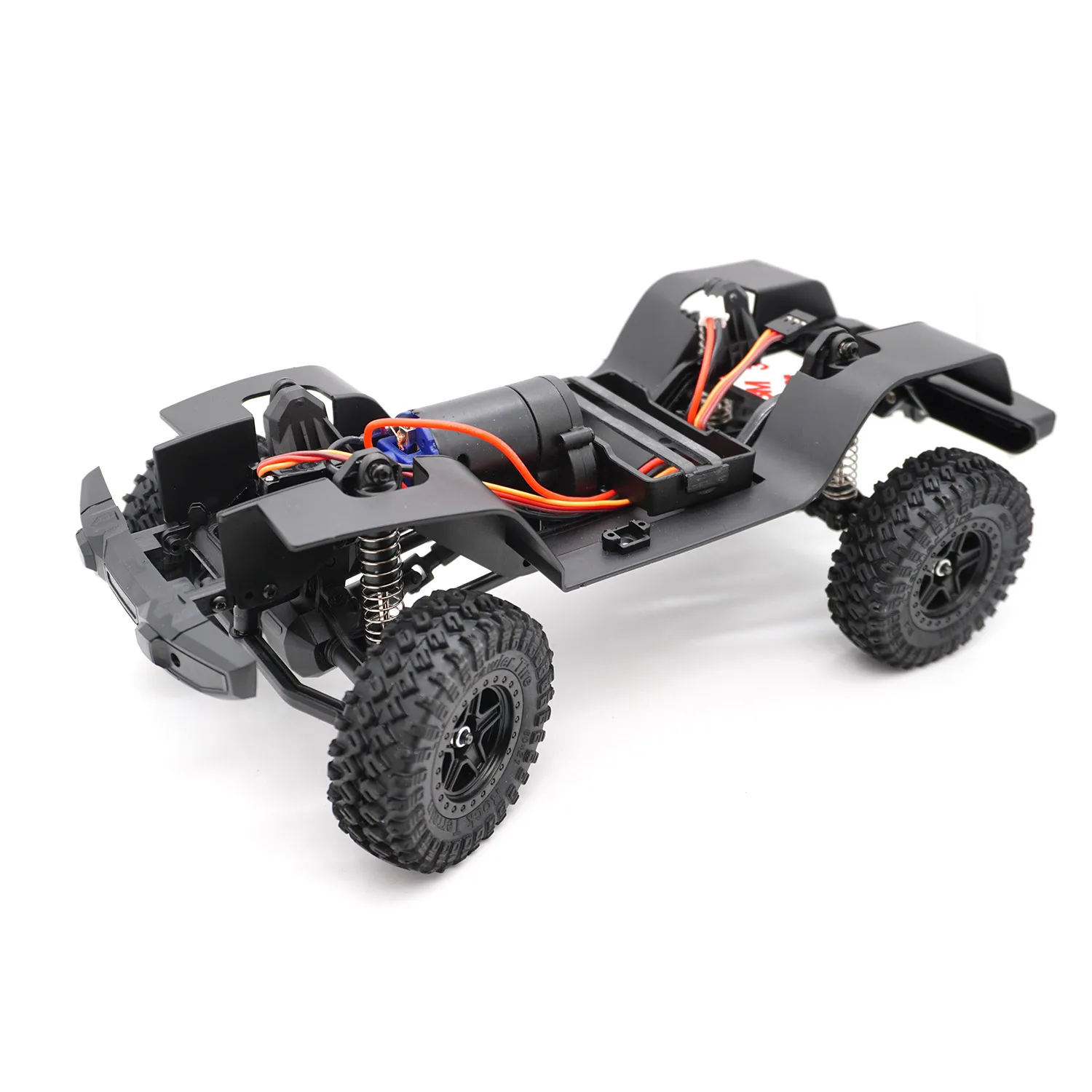 Quadro rc 1/18 trx4m, material de nylon de alta qualidade, chassi montado, caixa de velocidades para AX-8560 jjrc rc crawler, peças de atualização de carro