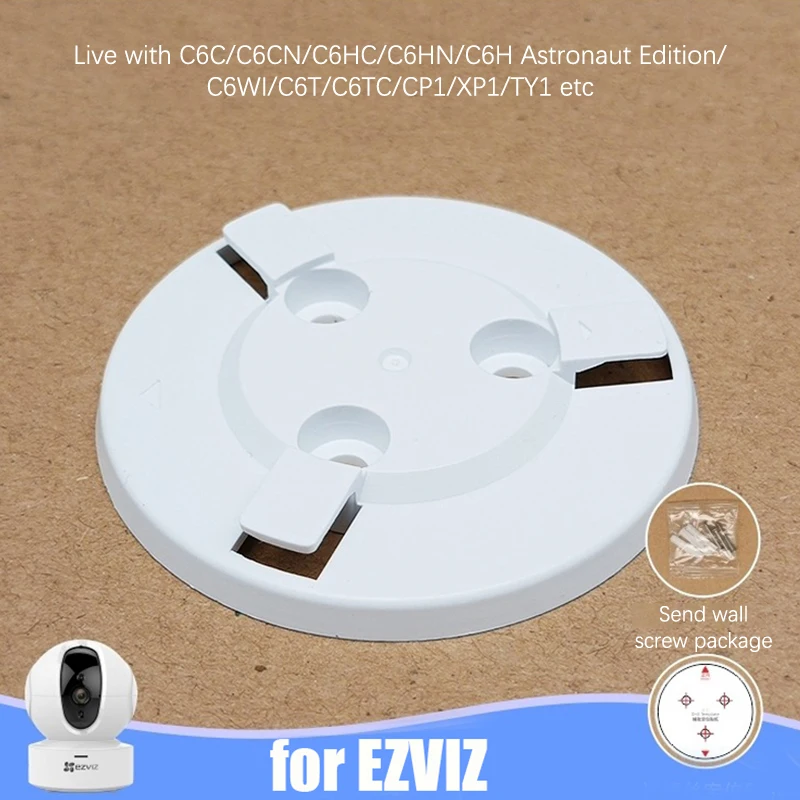 1Pc Camera Wandmontage Base Accessoires Schroeven Plafond Opknoping Ondersteboven Voor Ezviz C6hn C6c Beveiliging Camera Basisbeugel