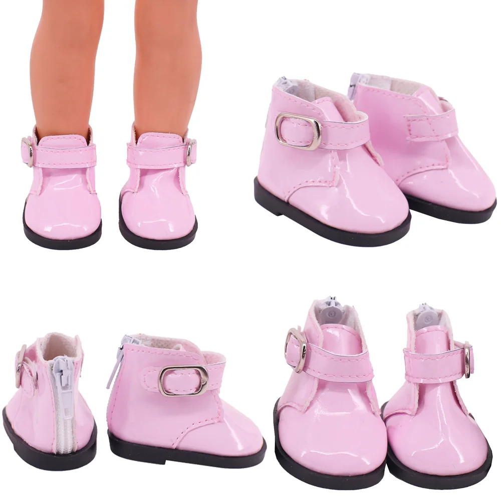 Doll Shoes Leather Martin Boots For 14 inch Wellie Wisher & 32-34Cm Paola Reina Doll Clothes Accessories 20 Cm KPOP/EXO Star Toy