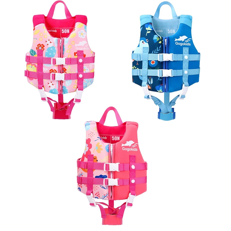 Salvavidas de natación para niños con cinturón de seguridad ajustable, equipo de natación de buceo ligero, chalecos salvavidas para niños