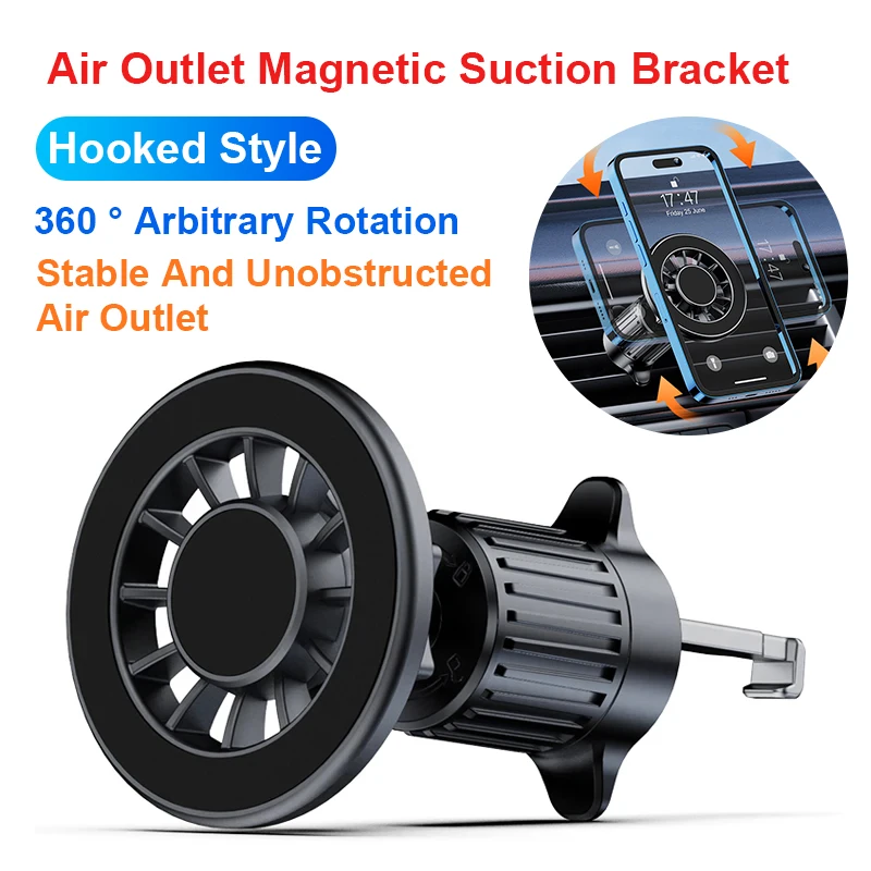 Universal Magnetic Car Phone Holder for MagSafe Strong Magnet Car Air Outlet Clip Cellphone GPS Bracket for iPhone for Xiaomi