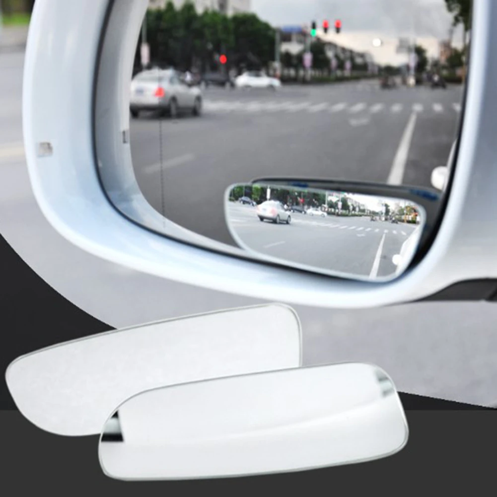 Wide-Angle Rearview Mirror Blind Spot Car Convex Exterior Parts Truck Waterproof 2pcs 360 Degree Automatic New