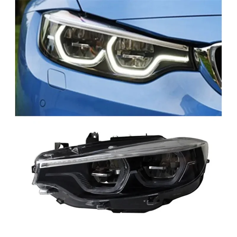 

Светодиодные фары для BMW серии 4 M4 2014-20 19 GTS Обновление в стиле ложки Светодиодные ходовые огни
