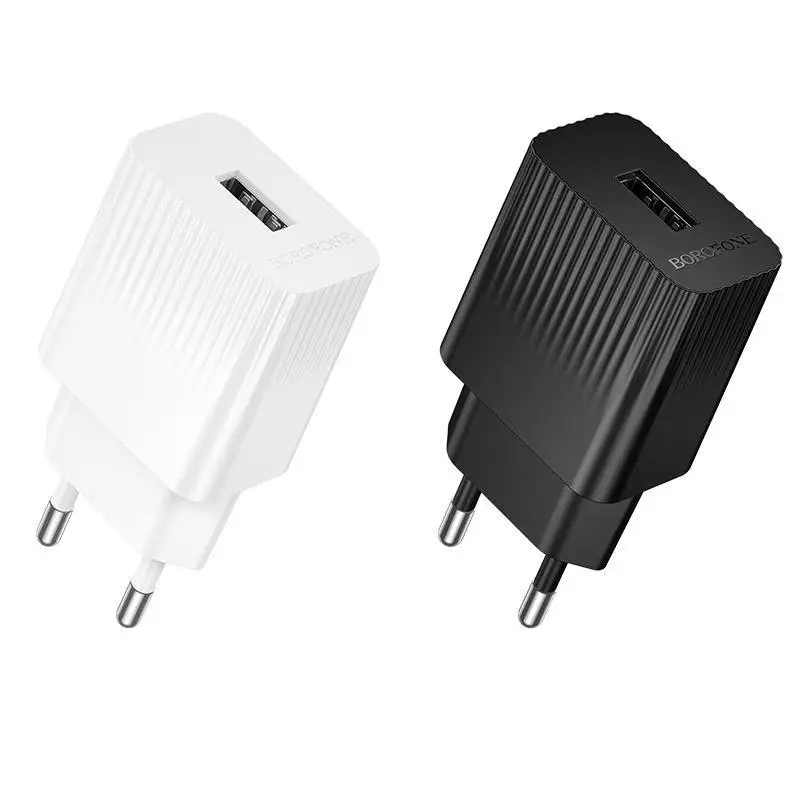 10.5W EU Plug USB A Charger With 1M Cable Multiple Circuit Protection For Daily Travel Office Use