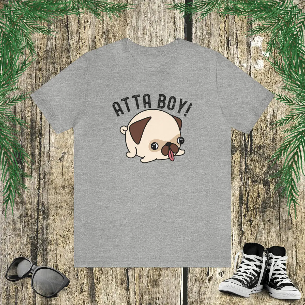 

Atta boy dog t shirt mom Cute pug owner t-shirt