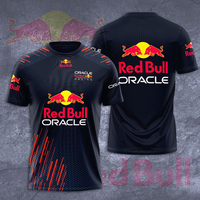 Red Bull Racing 2025 New Men's Summer 3D Printed Round Neck t-shirt Women's Children's Street Sports Fashion Top tee