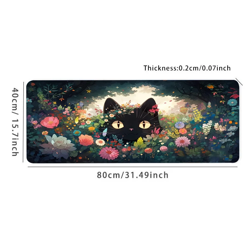 Cloud Cat Large Mousepad Desk Mat for Office and Gaming - HD Keyboard and Mouse Pad with Enhanced Precision and Comfort