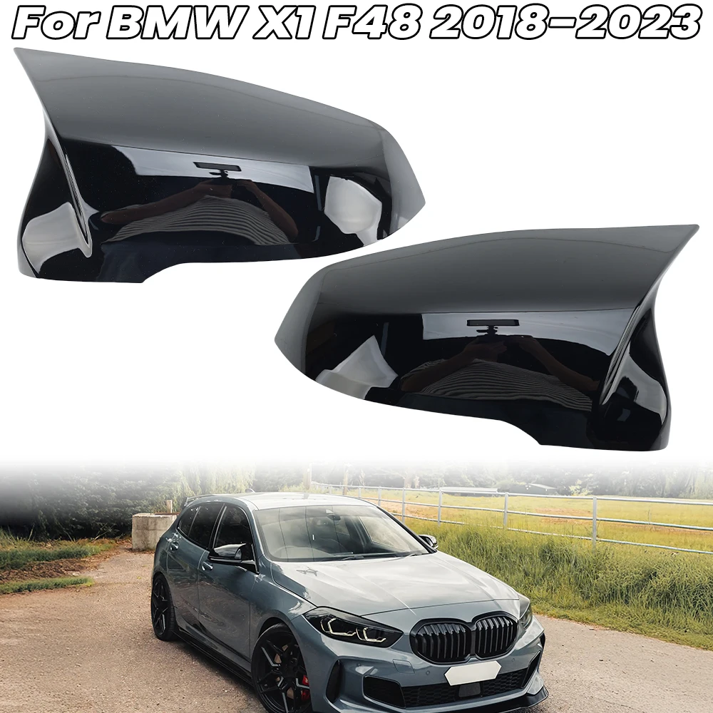 

Rearview Mirror Cover caps For BMW X1 F48 Z4 G29 2018-2023 Glossy Black Replacement Mirror Cover Housing Cap Left Right Parts