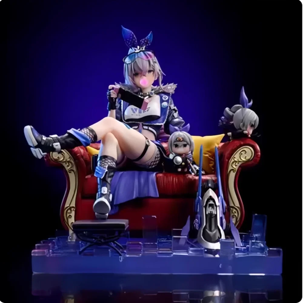 

23cm Anime Game Honkai: Star Rail Figures Sexy Girl Silver Wolf Sitting Action Figure PVC Adult Collectible Model Toys Gifts