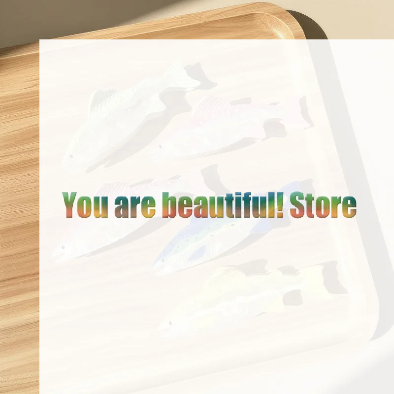 

Ocean Series Trout Hair Claw Eco-friendly Acetate Claw Clip Summer Trendy Hair Clip For Women Girls Hair Accessories