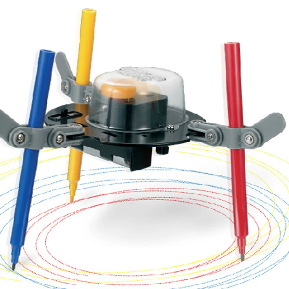 Scarabocchi Macchina da disegno fai da te per bambini Educazione scientifica Stelo Robot elettronico intelligente Set di costruzioni di robot per l'educazione scientifica