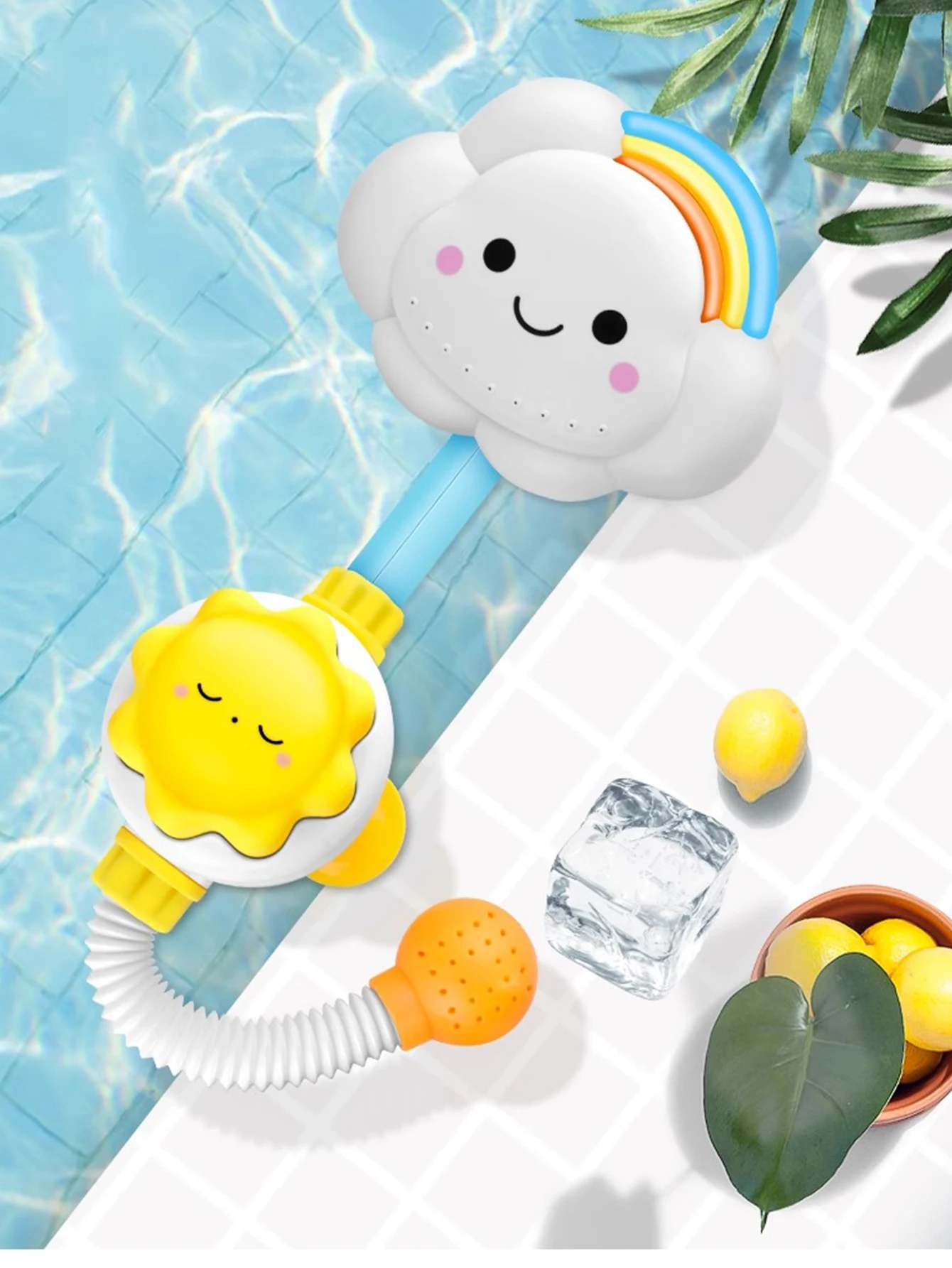 Baby Bath Toys, Bathing Cute Swimming Water Spraying Clouds Flowers Shower Bath Toy For Kids Swimming Pool Water Playing Toy Bab