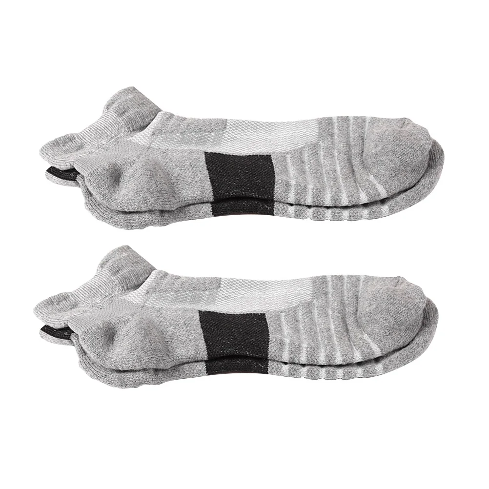 2Pairs Running Socks Breathable Cotton Sports Socks High Elastic Practical for Daily Use Cycling Jogging