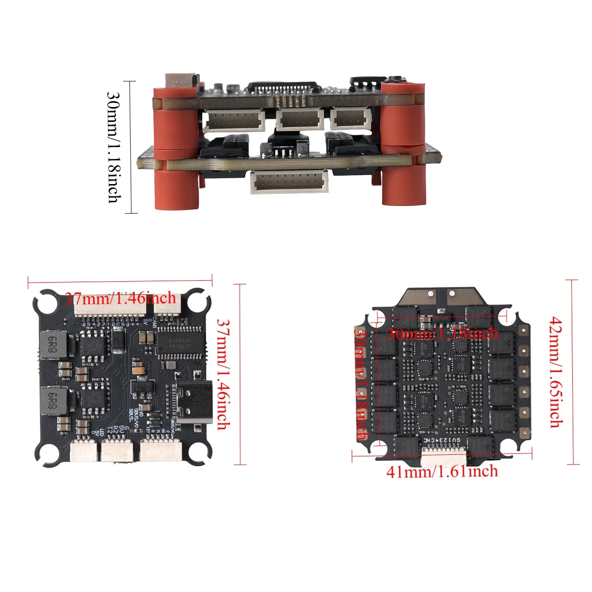 FlyWarp F405 وحدة تحكم الطيران المكدس مع 55A 4in1 ESC، ICM42688P الدوران، ل Betaflight iNAV، 30.5x30.5mm 6-8S FPV سباق بدون طيار #4