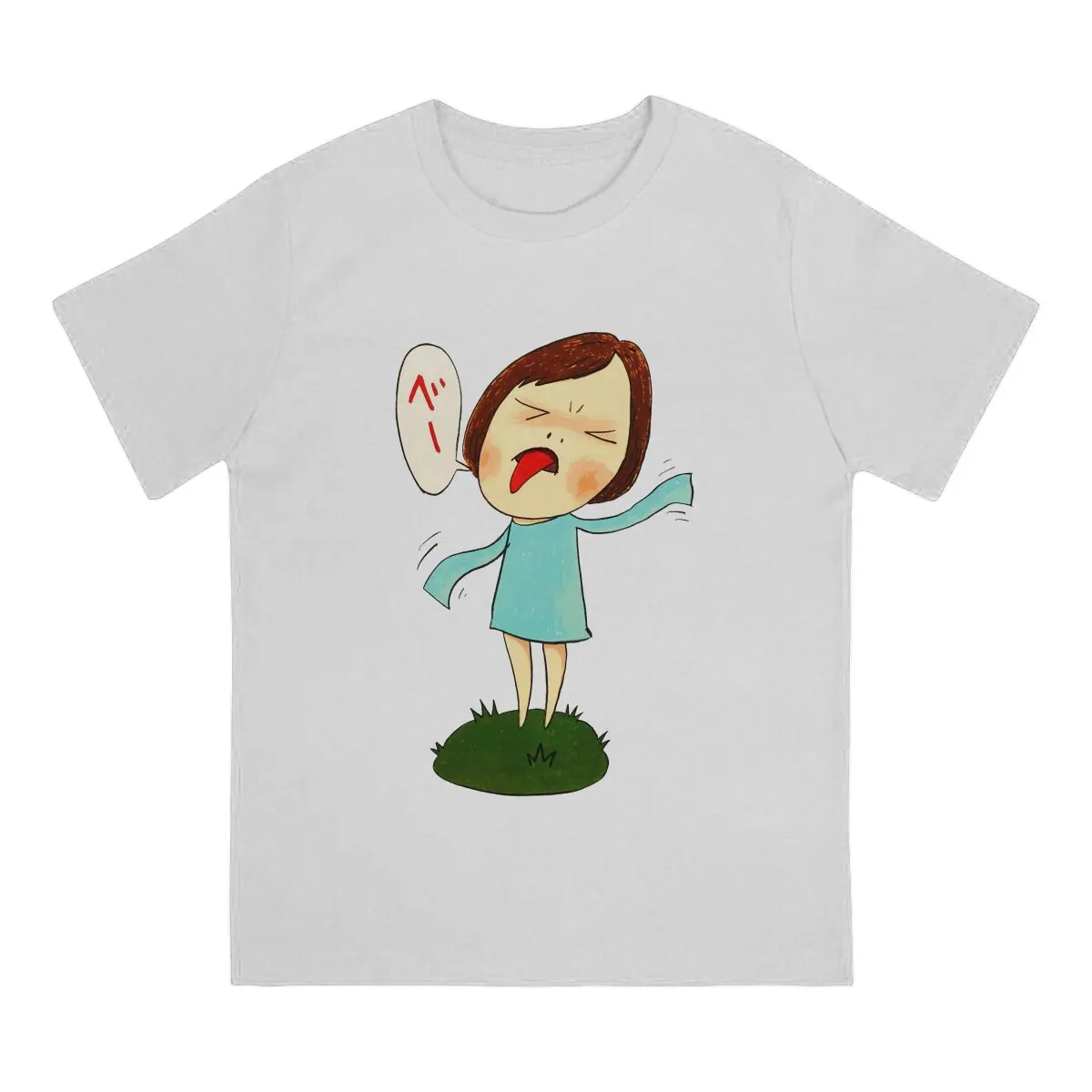 Yoshitomo Nara Japanese Artist Funny Little Girl Tshirt Homme Men's Clothes Blusas Polyester T Shirt For Men