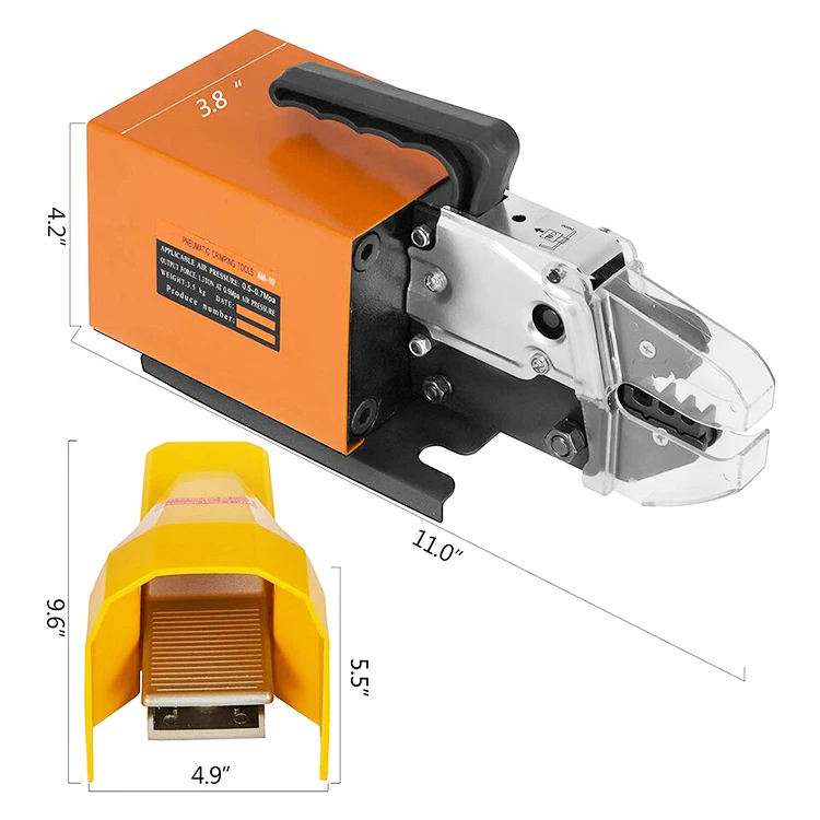 

Durable AM-10 Fastom Crimp Terminals Tool Wire Terminal Connector Crimping Machine Pneumatic Cable Lugs Crimping Machine