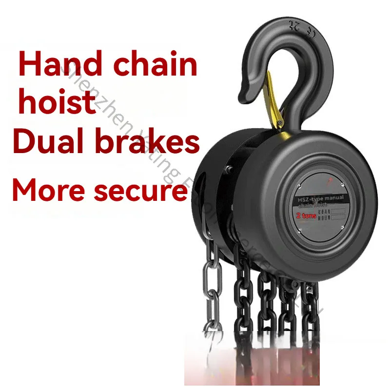 Lifting Crane Rewind Chain Chain Hoist 2 Tons 1 Ton 3 Tons 5t Small Iron Electric Hoist Crane Lifting Hoist Hook  Manual