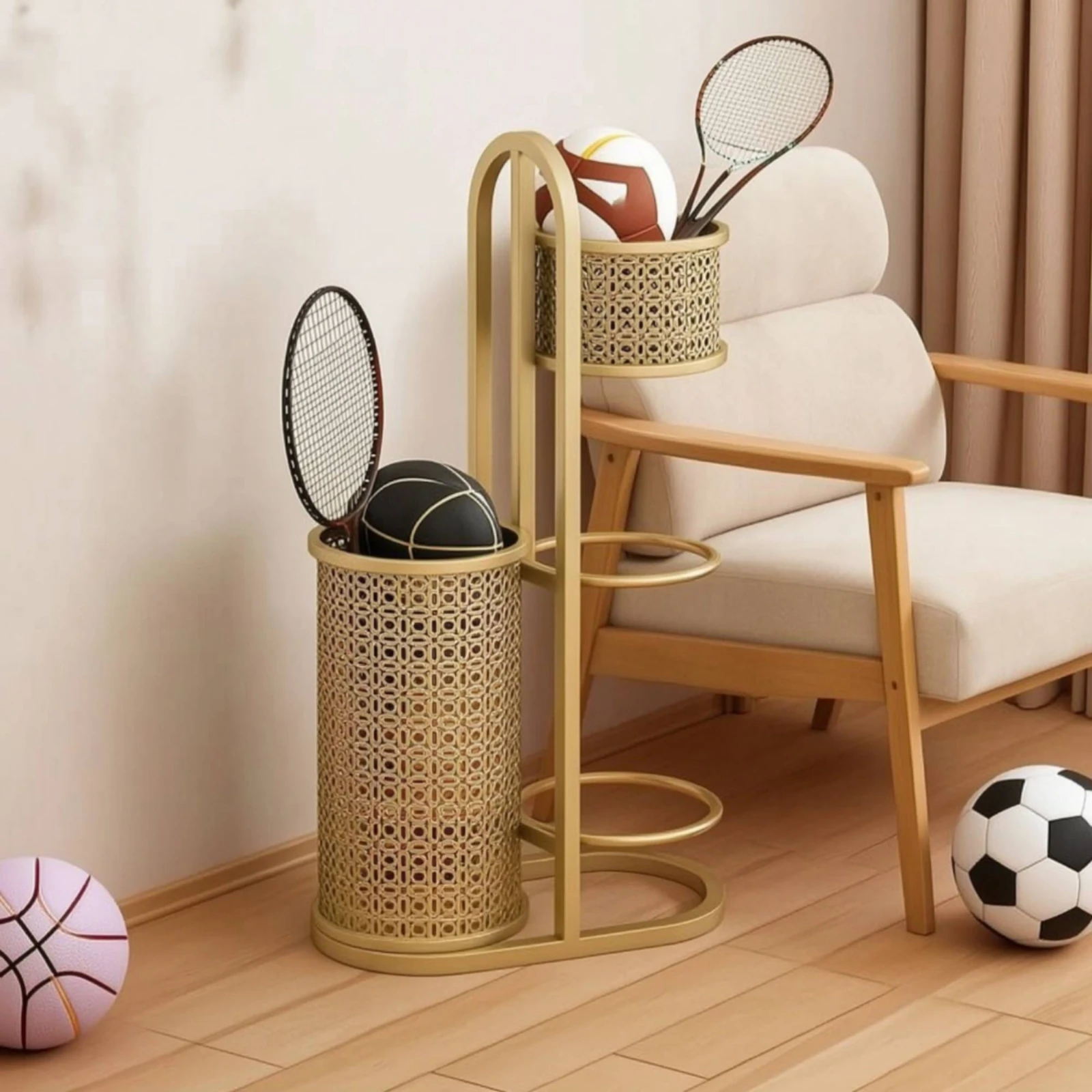 Rak Penyimpanan Bola dengan Ke - Sports Equipment Organizer ulasan dan harga