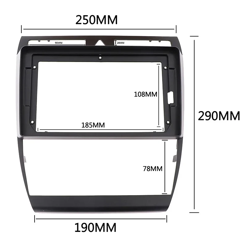 

Car Audio 9" Big Screen DVD Fascia Frame Adapter For Audi A6 1998-2004 2Din Dash Installation Panel Frame Kit