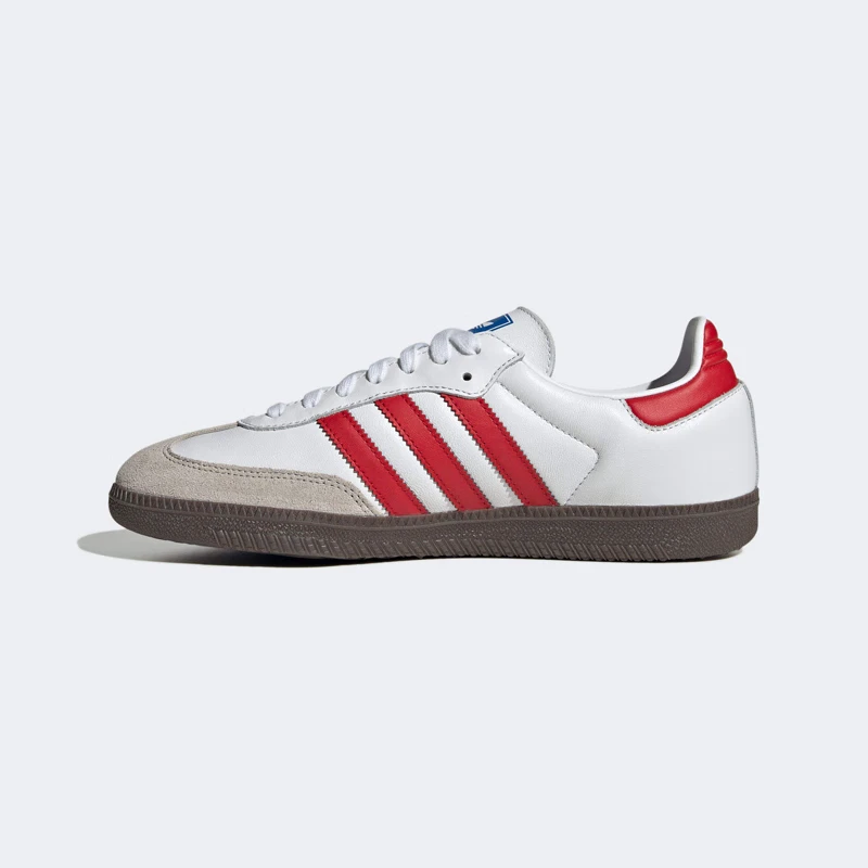 Adidas SAMBA OG Men's and Women's Board Shoes Leather Anti slip Comfortable Wear resistant Low cut Board Shoes Men's and Women's