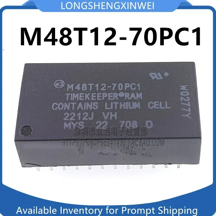 1PCS M48T12-70PC1 M48T12-100PC1 M48T12-120PC1`M48T12-150PC1 M48T12-200PC1 DIP24 New Original  Clock Power Module IC