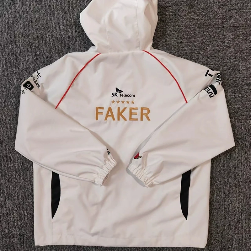 Game LOL T1 Team 2025 World Championship White Team Uniform