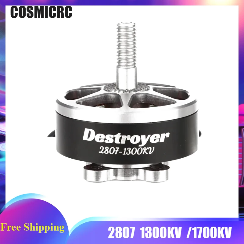 

COSMICRC 2807 1300kv /1700kv 3-6s Brushless Motor for FPV Freestyle 7 Inch Long Distance LR7 Drone DIY Parts