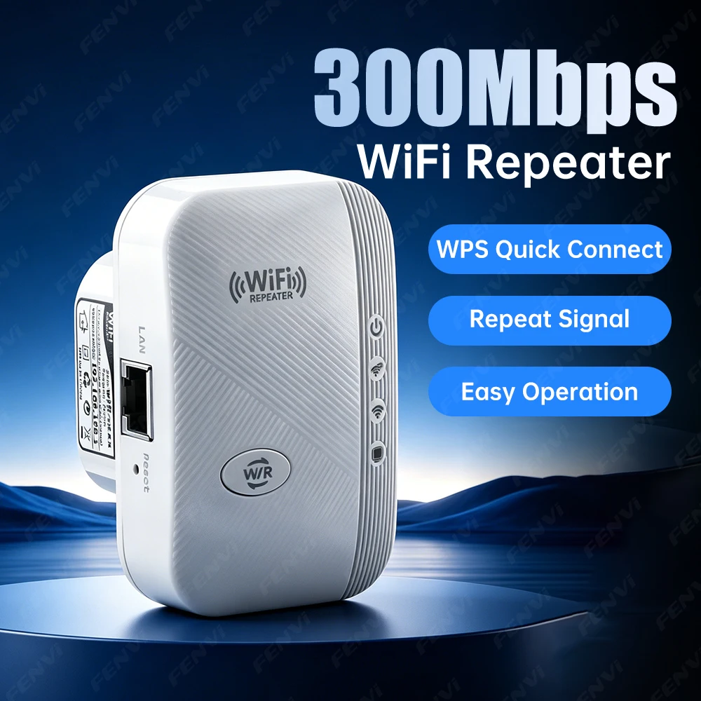 300Mbps WIFI Repeater WiFi Signal Amplifier Extender Booster Router 802.11N Long Range Repetidor Home/Office Wireless Repeater