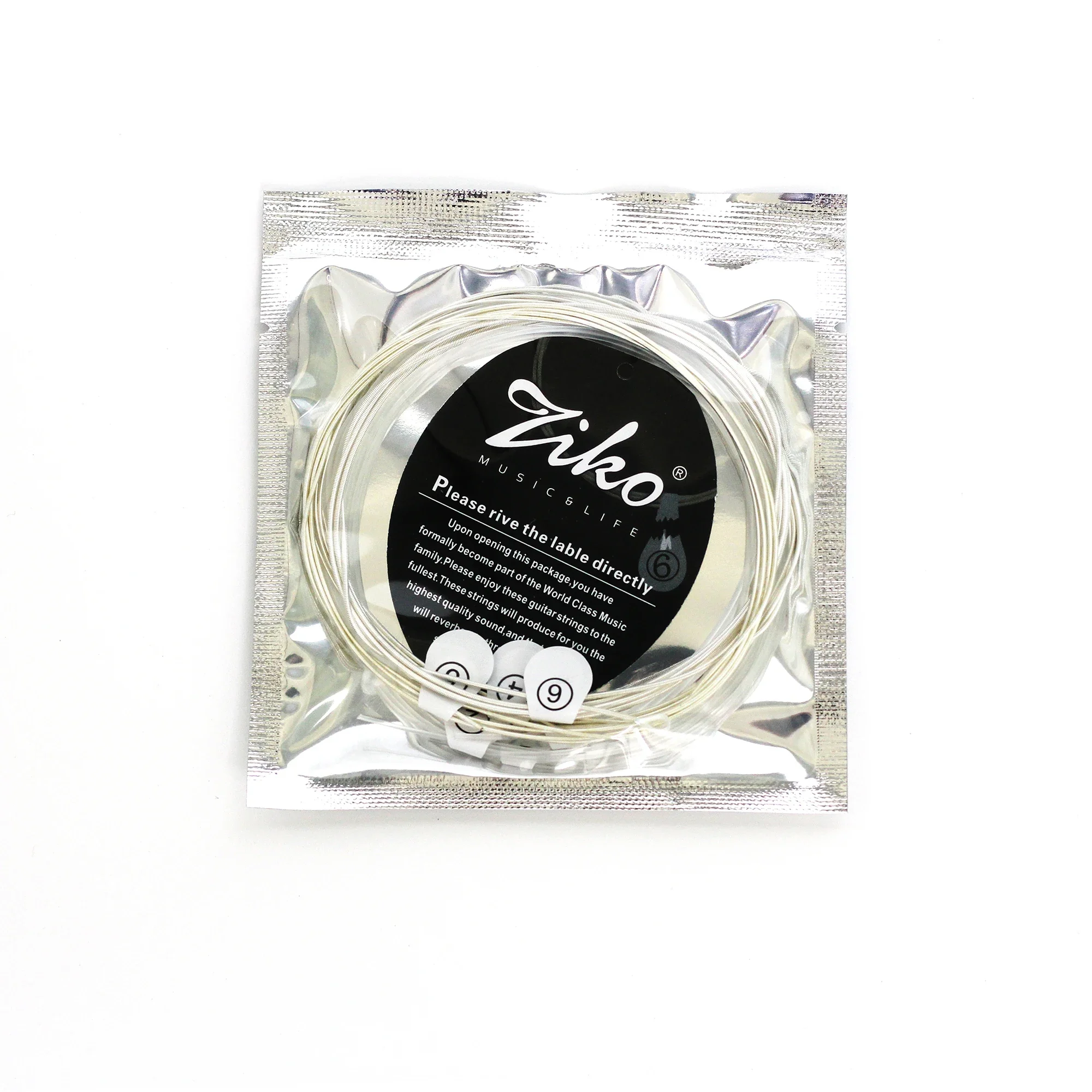 ZIKO Classical Guitar Strings Set Transparent Nylon Core Silver Plated Wound Rust Prevention Guitarra Strings Guitar Accessories