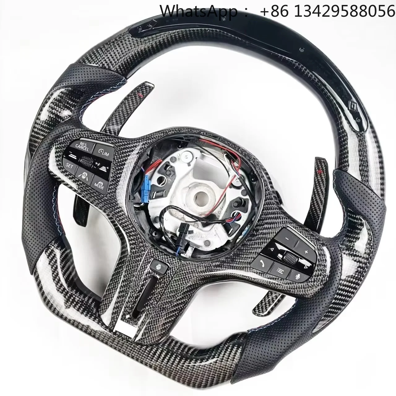Factory Custom Carbon Fiber LED Steering Wheel for  G20 G30 G37 G01 F90 G11 G12 G80 G38 G02 F97 F98 Upgraded Sports Version
