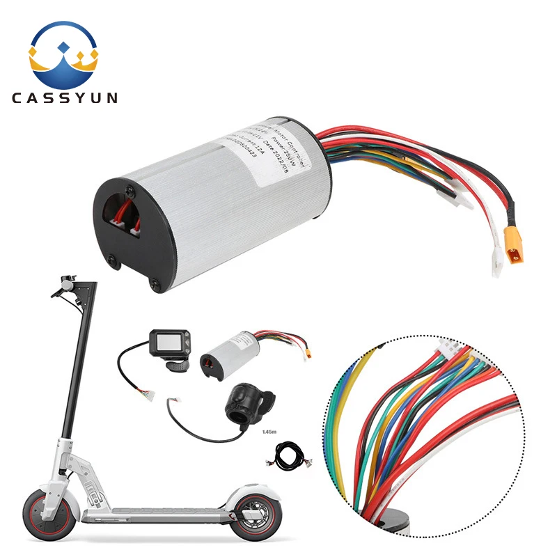 350w Folding Scooter Controller Accessories 24V 36V Carbon Fiber Scooter Controller LCD Display Brake Accelerator Throttle Set