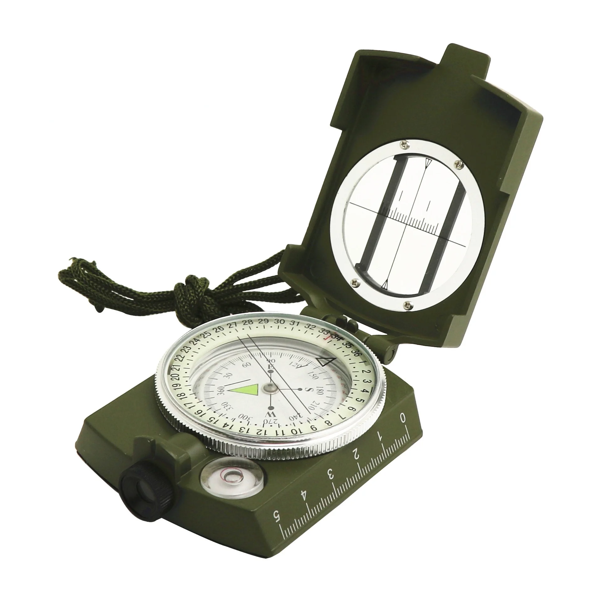 K4580 high precision American compass multifunctional Military Green Compass North compass outdoor car compass survival gear