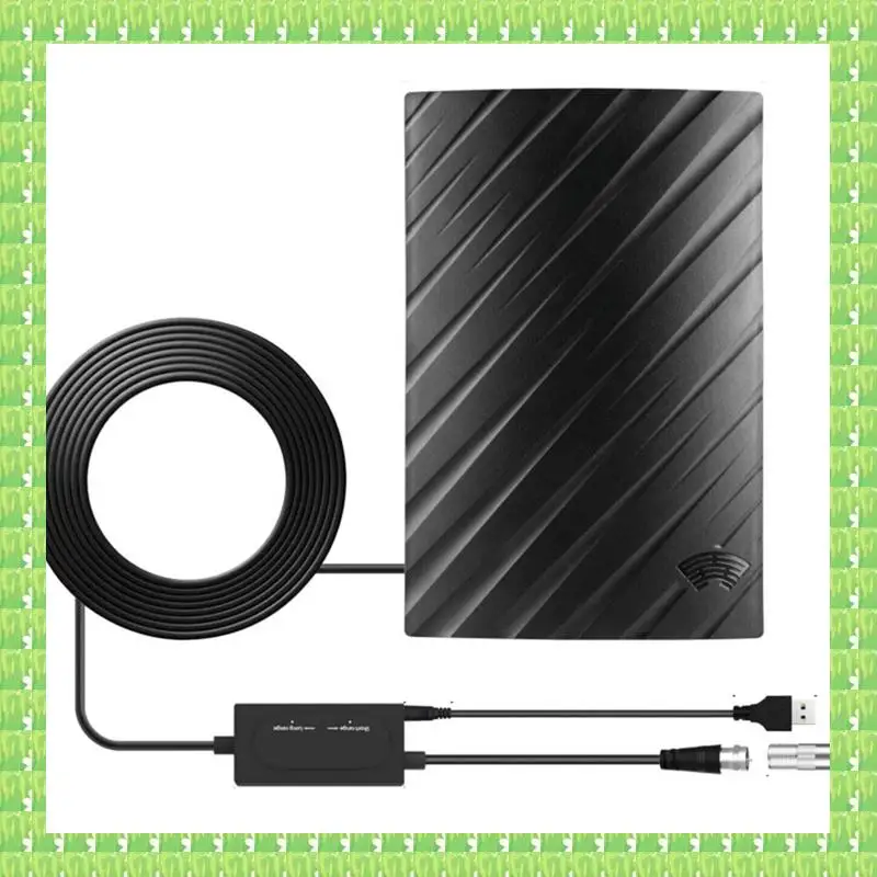 

HDTV Antenna 25DBI High Gain Indoor 4K High Definition Digital TV Antenna Signal Amplifier Without Network Connection