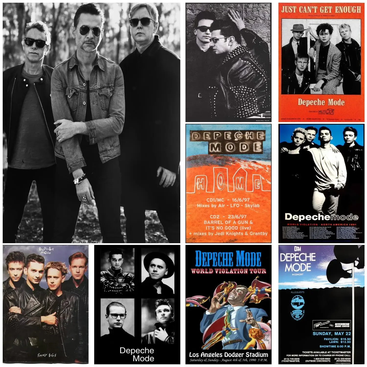 Depeche­Mode Singer Poster Canvas Decorative Art and Wall Art Picture Print Modern Family bedroom Decor Posters