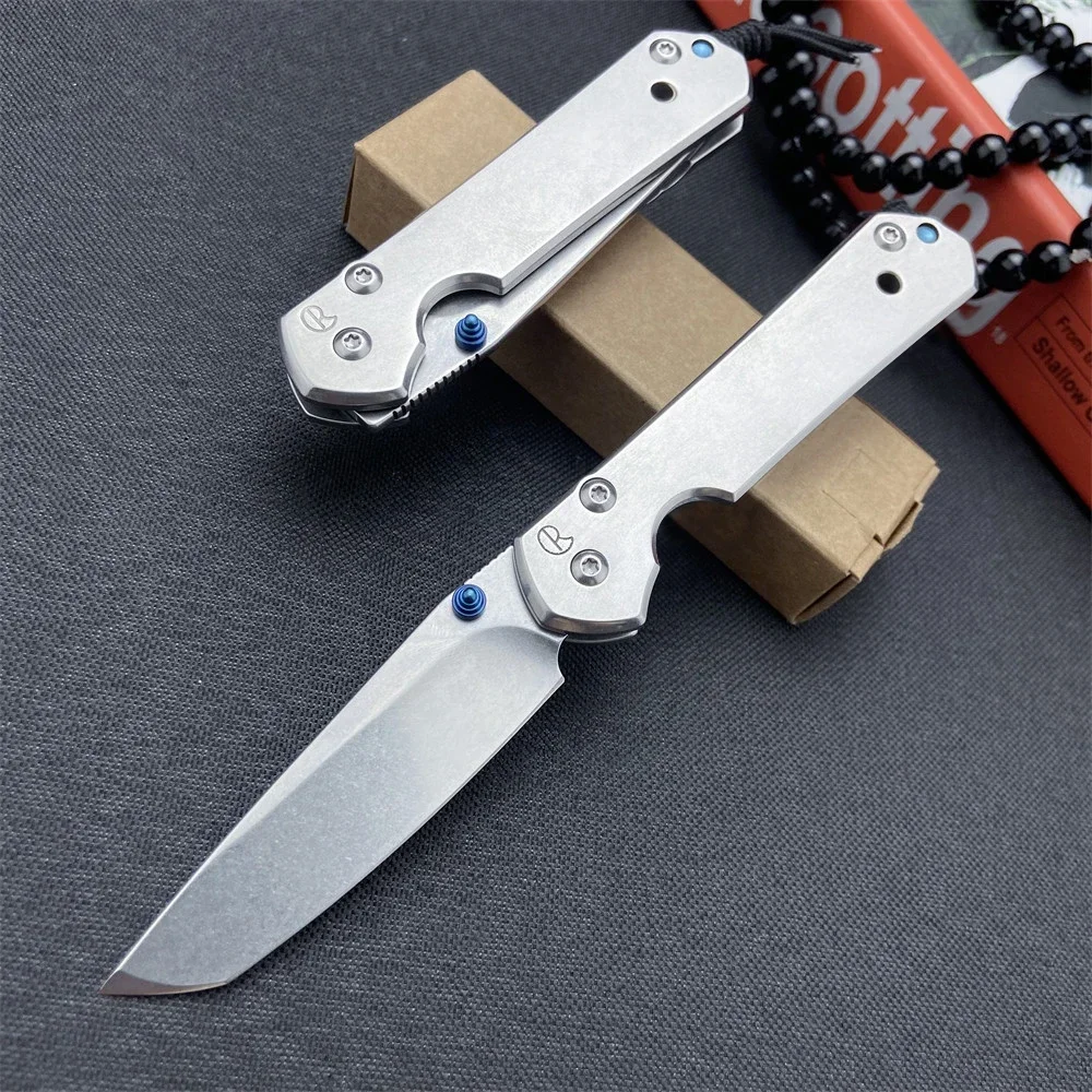 Chris Reeve CR EDC Pocket Folding Knife 420 All Steel Handles Tanto Blade Outdoor Camping Tools Tactical Rescue Hunting Knives