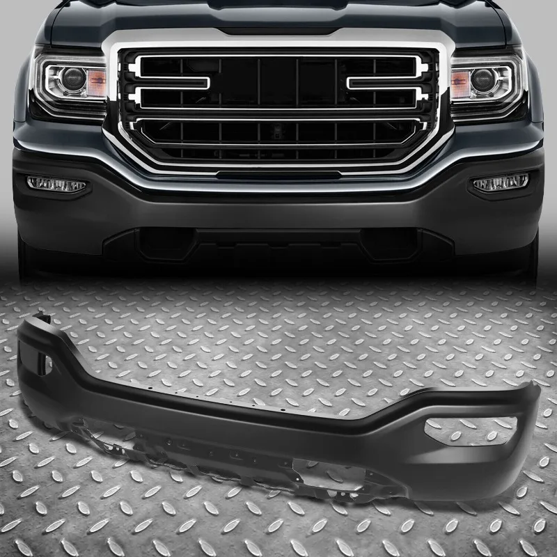 

US For 2016 2017 2018 2019 GMC Sierra 1500/Limited Steel Front Bumper Face Bar w/ Fog Light Holes