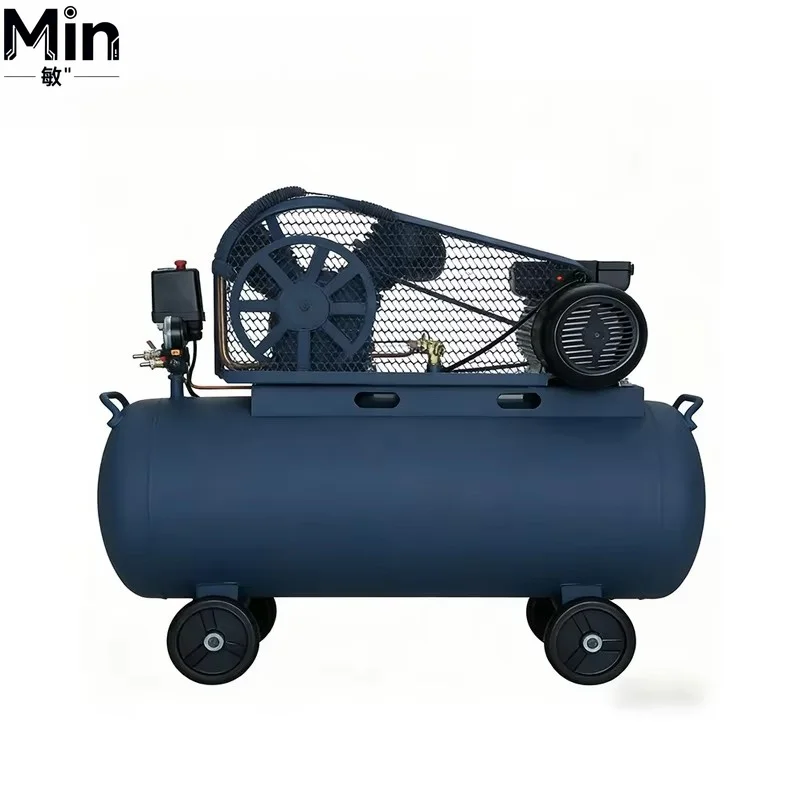 Portable 200 Liter Single Phase AC Lubricated Piston Air Compressor Pump for Industrial Construction Pneumatic Tool